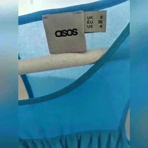 Asos -  Acqa Blue Dress size 4 - Picture 3 of 3